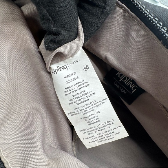 Kipling Charcoal Shoulder Bag | Very Good Condition - Picture 12 of 14